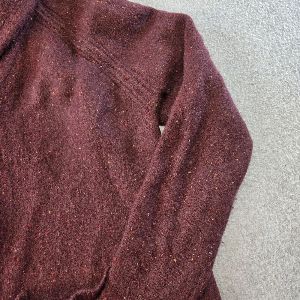 Bonobos Sweater Boys M Purple Cardigan Shawl Collar Pockets Wool Nylon